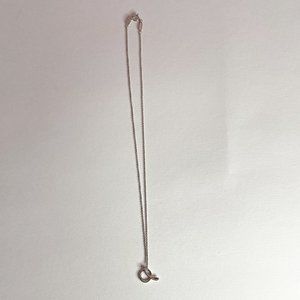 Tiffany & Co. Elsa Peretti Alphabet Letter A Pendant Necklace Silver